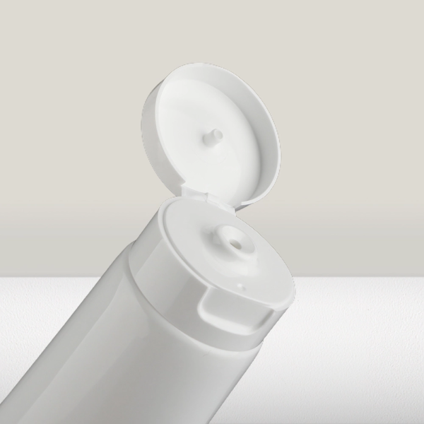 Cosmetic Packaging Tube With Flip Top Cap