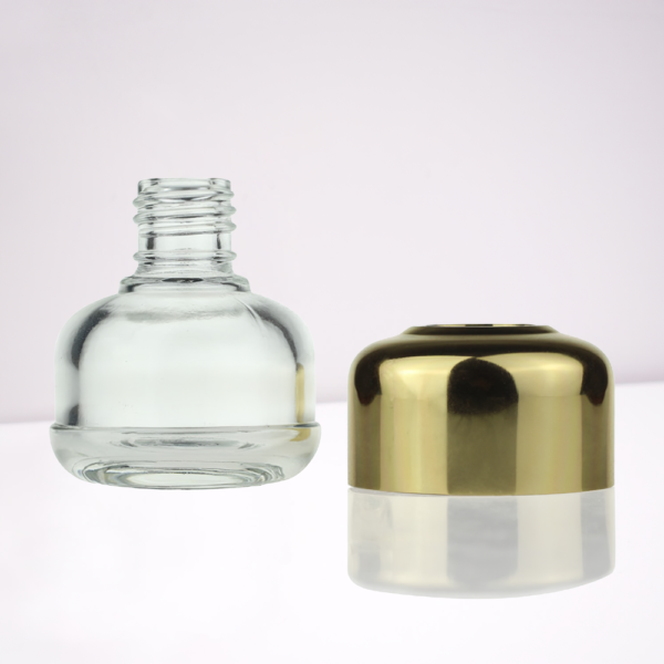 15ml Glass Bottle with Gold Collar Glass Packaging