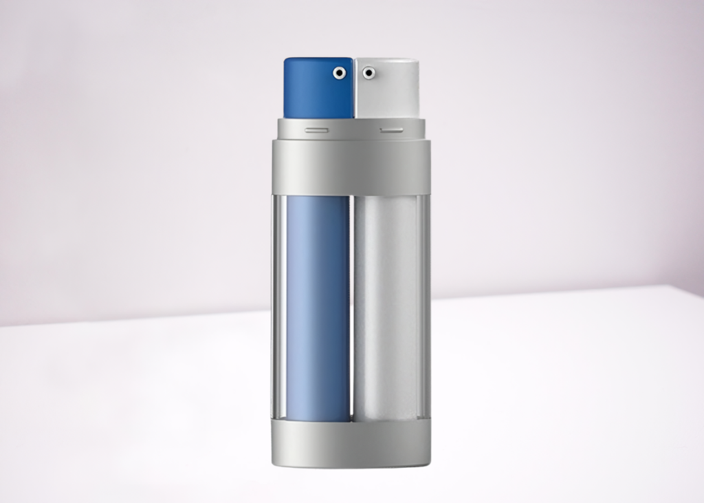 Dual LotionSkincare Dispensing Cosmetic Bottle Packaging