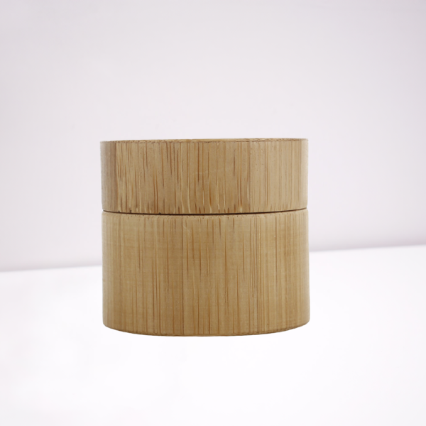 Plastic Jar with Bamboo Cover