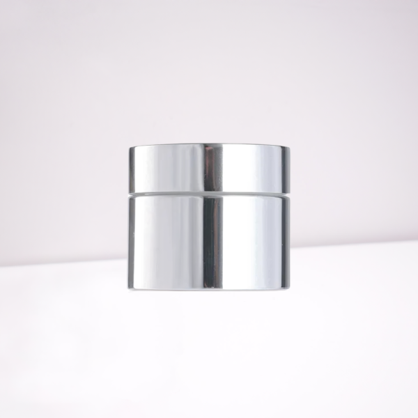 Silver Aluminum Jar Fac⁮ial Cream Jar