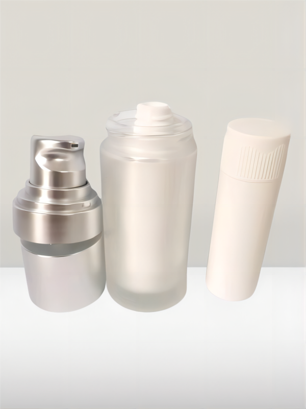 Glass Cosmeitc Pump BottleAmple Cosmetic Packaging