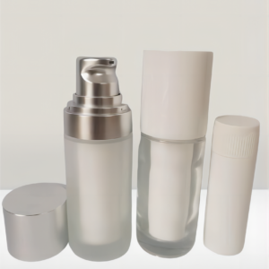 Refillable 30ml Glass Airless Pump BottleAmple Cosmetic Packaging