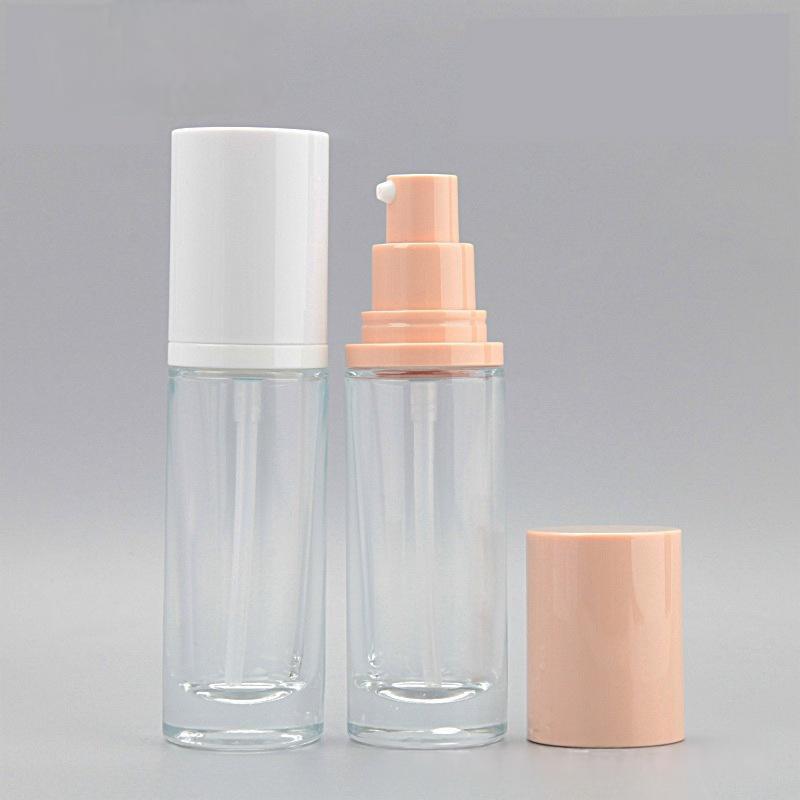 30ml Glass Liquid Foundation BottleAmple Cosmetic Packaging 1