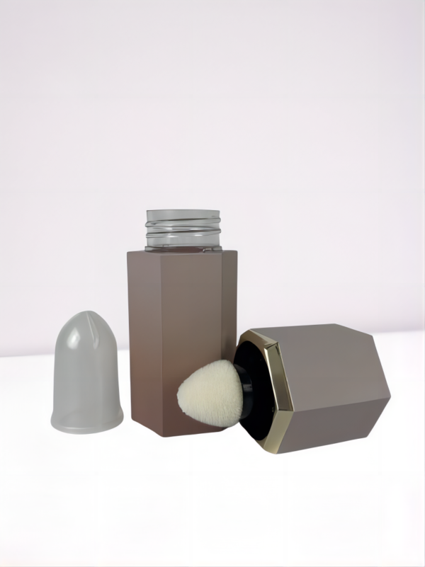 Blush Container with Sponge Brush Ample Cosmetic Packaging