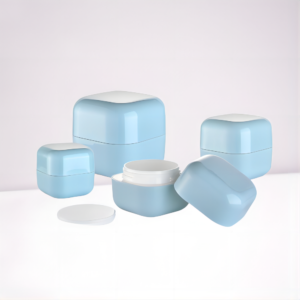 50g square shaped PP cream jar for luxury cosmeticsAmple Cosmetic Packaging