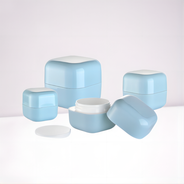 Square Plastic Jar 30g 50g 100g Square Shaped PP Cream Jar Mono Material Cosmetic Jar Eco-friendly 20g Square PP Jar