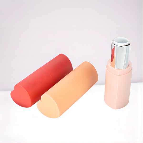 New Design Heart-shaped Lipstick Tube 3.5g Empty Lipstick Container Wholesale 3.8g Customized Colors Lipstick Case Lip Balm Tubes