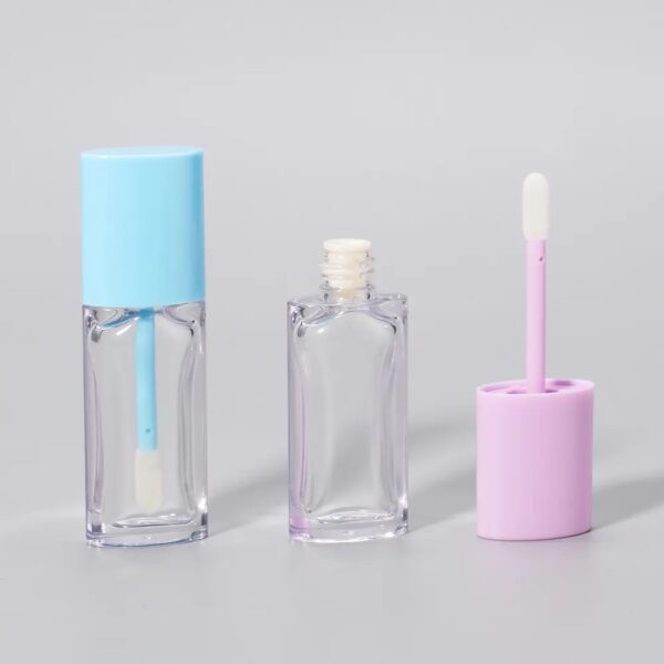 7ML Lip Oil Tube Oval Lip Gloss Container Recyclable PET Lip Tint Tube Empty Lip Gloss Tube Wholesale Luxury Lip Gloss Packaging - Image 3