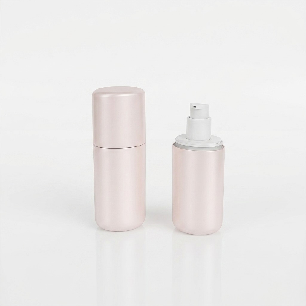 Oval Shape Refillable Airless Bottle
